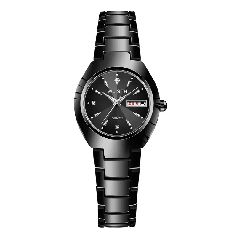 Women's Quartz Steel Band Watch 25mm Blue Dial Waterproof - Image 2