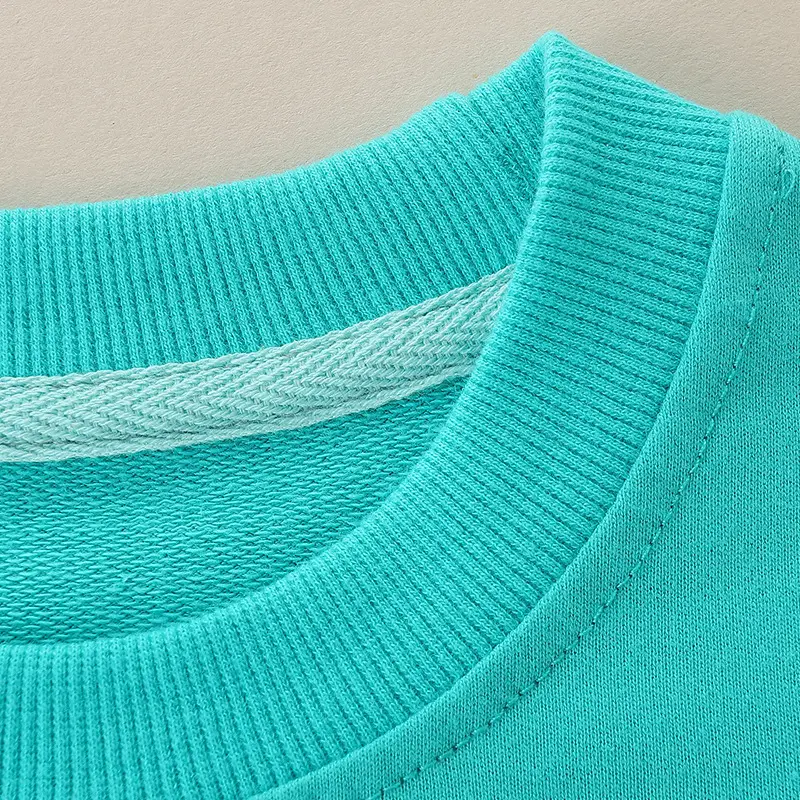 Girls Rainbow Cloud Sweatshirt Turquoise Long Sleeve - Image 3