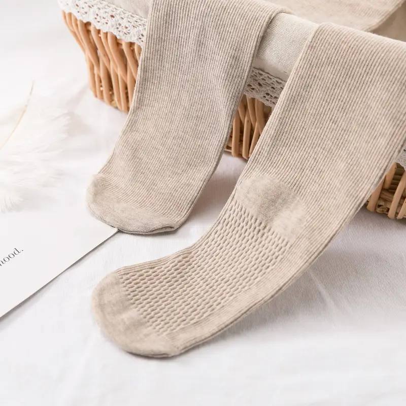 Cotton Slimming Leggings Women's Oat White - Image 12