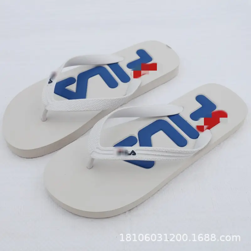 2026 Korean Style Black Red Flip Flops for Men