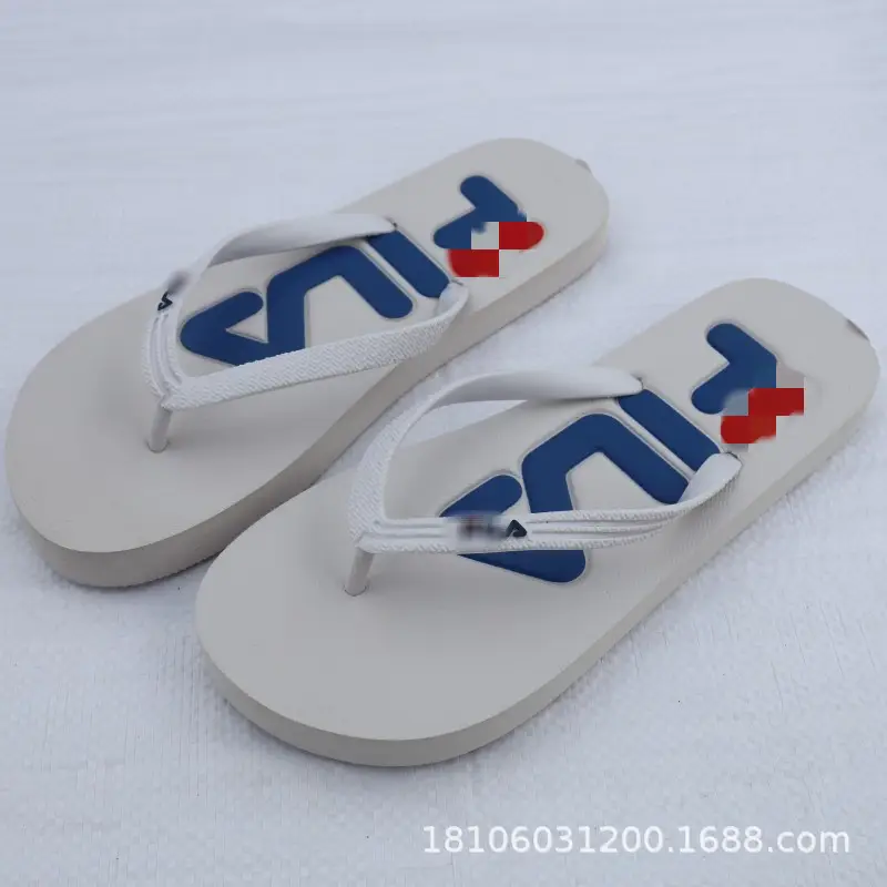 2026 Korean Style Black Red Flip Flops for Men