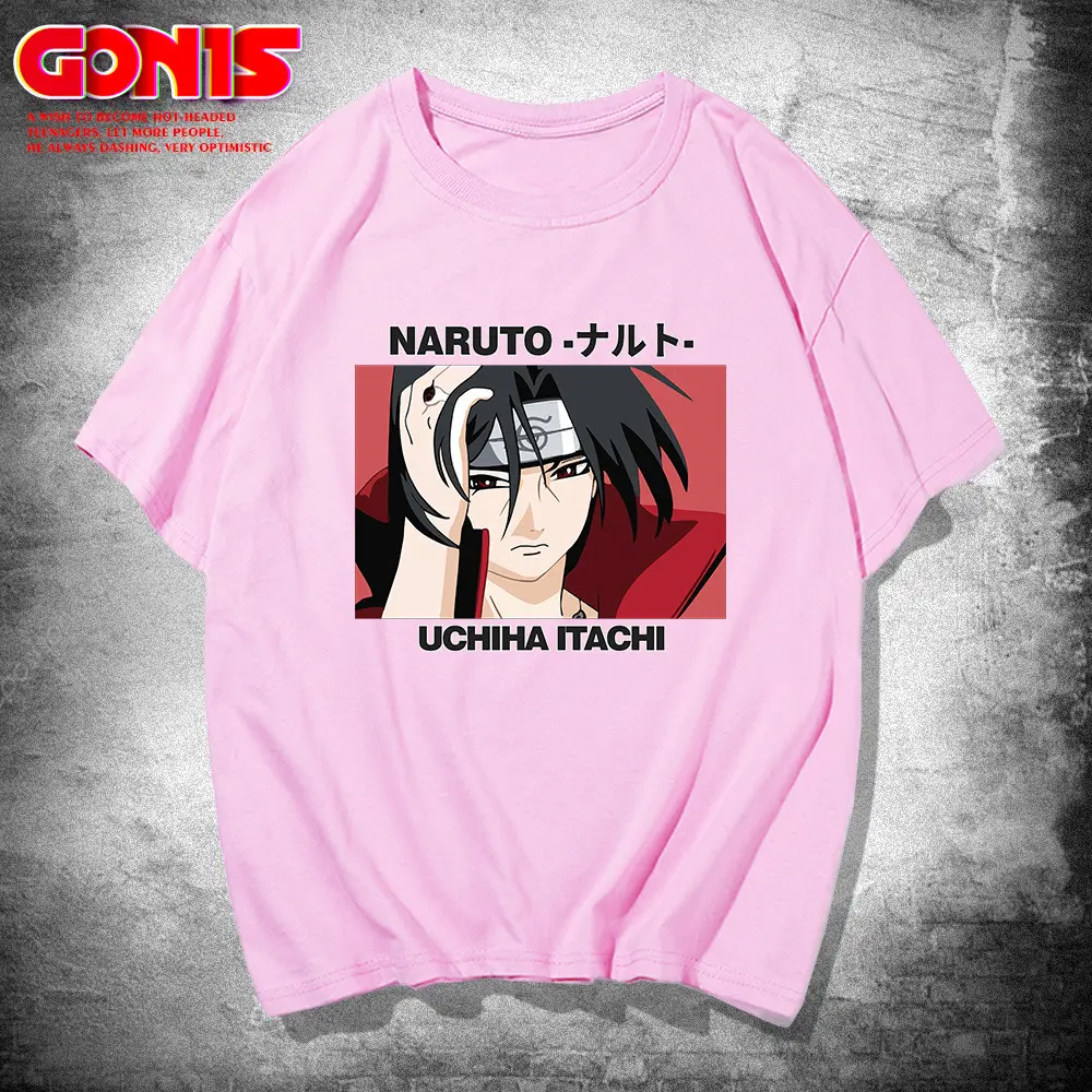Men White Naruto Uchiha Machi Cotton T-Shirt - Image 8
