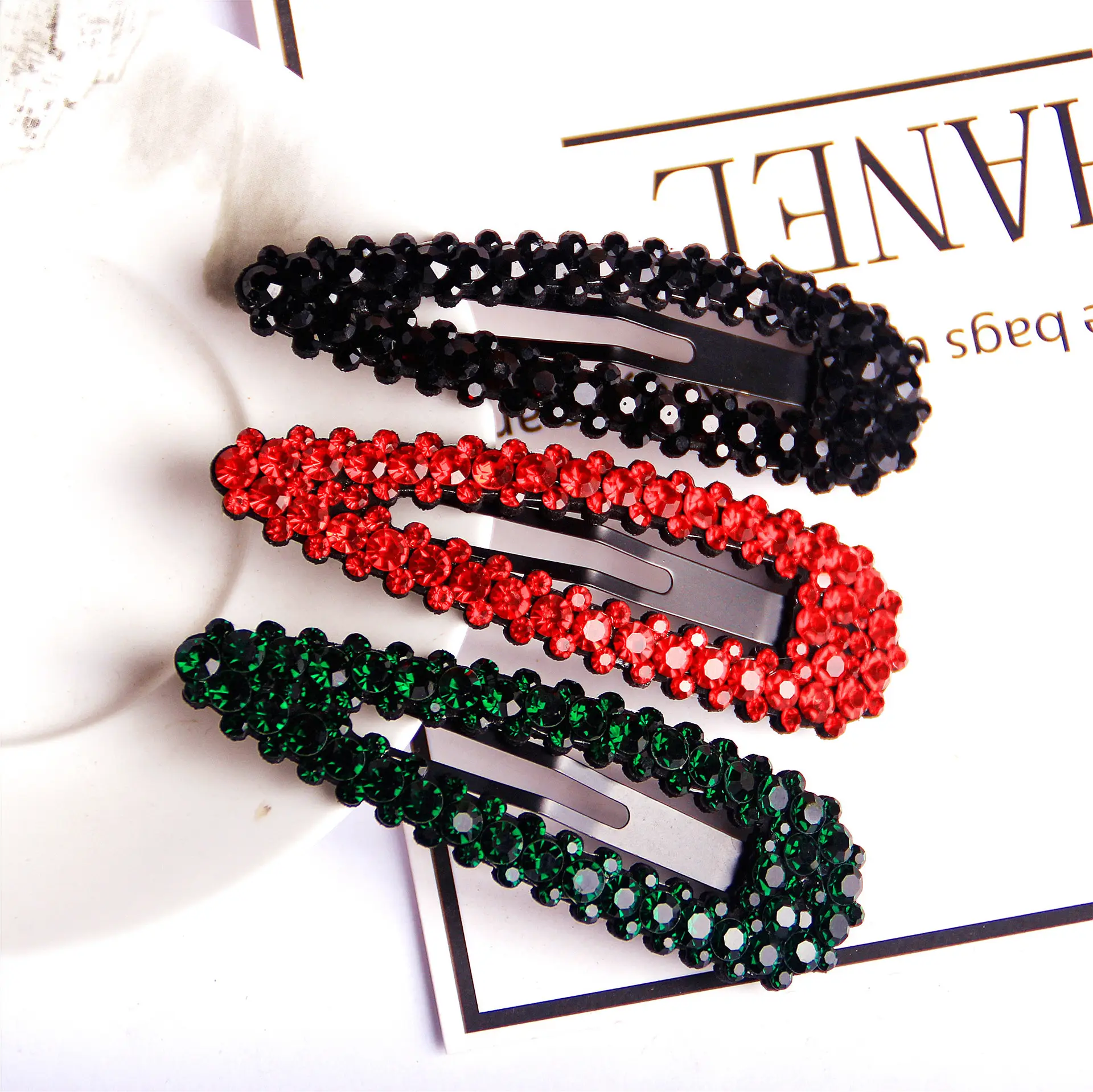 Korean Style Water Drop BB Clips for Women - Image 2