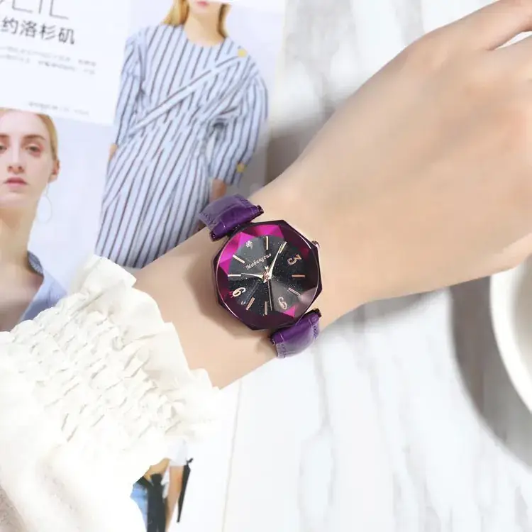Women's Star Watch Waterproof Quartz Belt