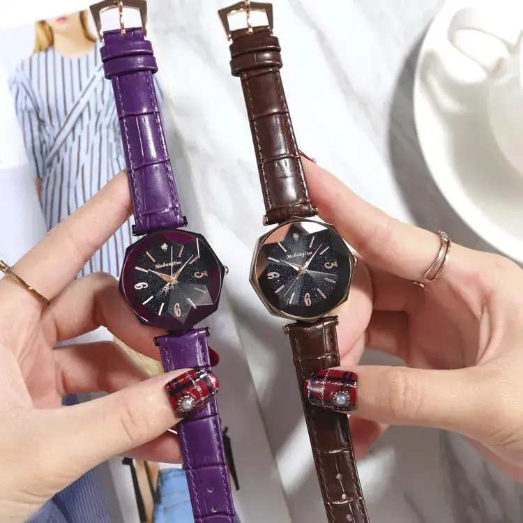 Women's Star Watch Waterproof Quartz Belt