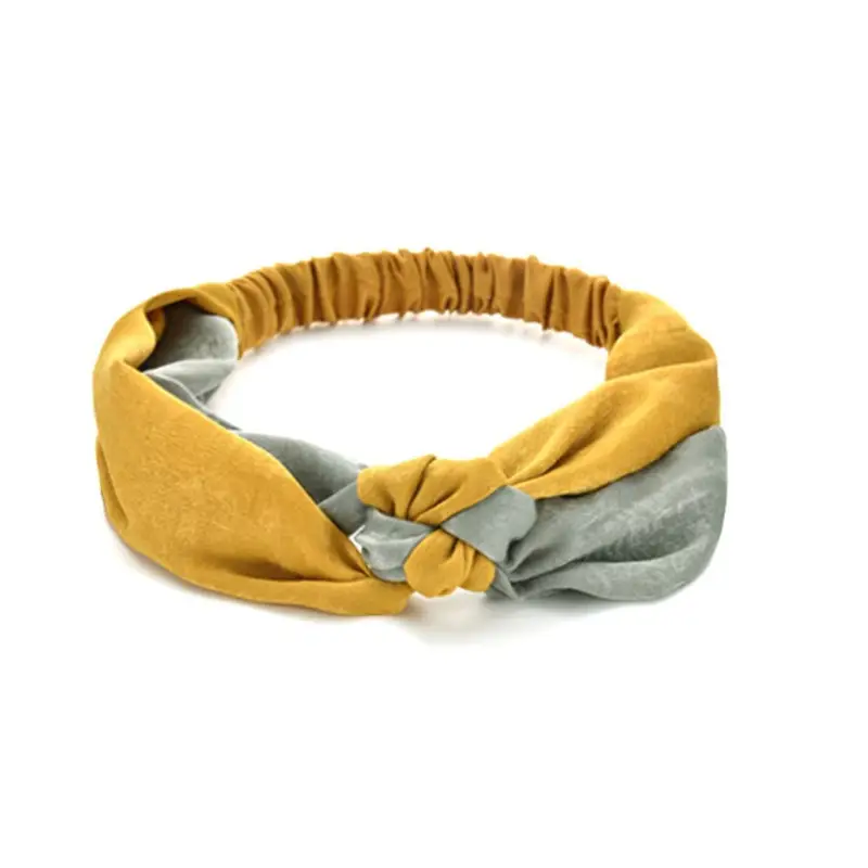 Sweet Forest Cross Headband with Green Knot - Image 9