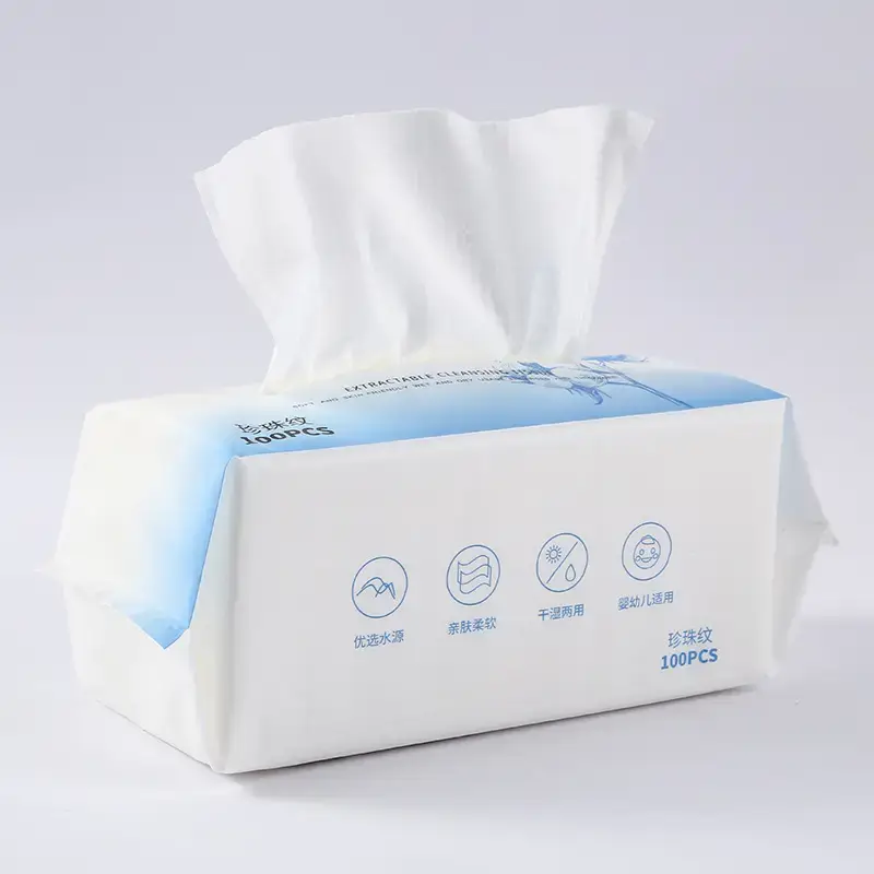 Zikoko Cotton Facial Cleansing Towel 500 Pcs Green Eco Friendly - Image 5