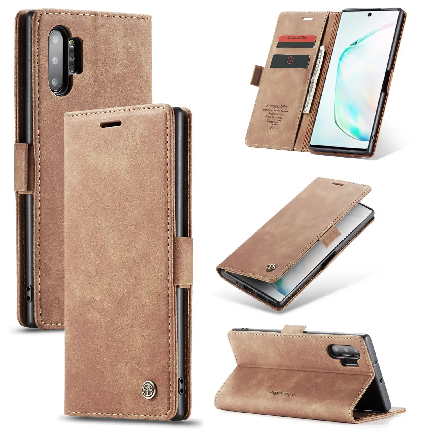 Samsung Note20 Leather Flip Phone Case with Card Holder - Image 10