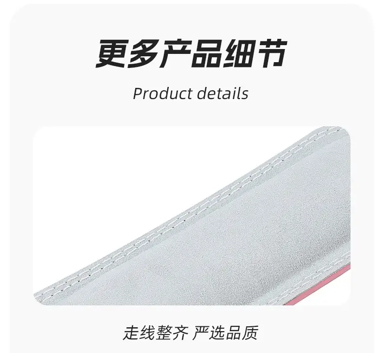 White Leather Squat Belt for Men Women Fitness Wear — feature 10