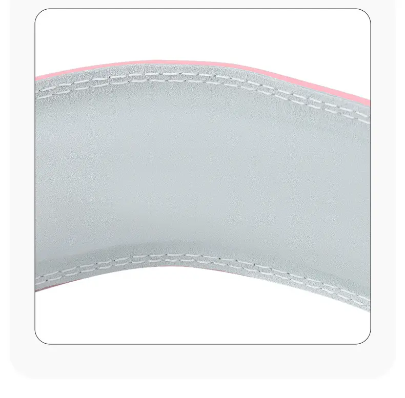 White Leather Squat Belt for Men Women Fitness Wear — feature 15