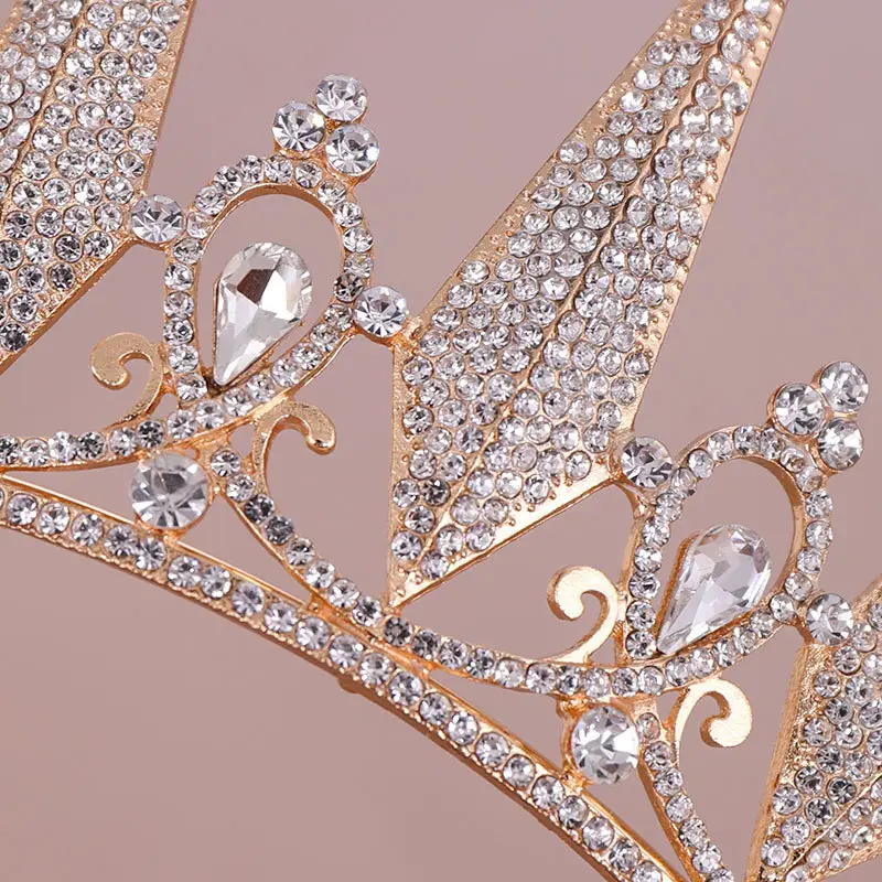 Crystal Crown Headband for Bride Wedding Dress Birthday Accessories - Image 4