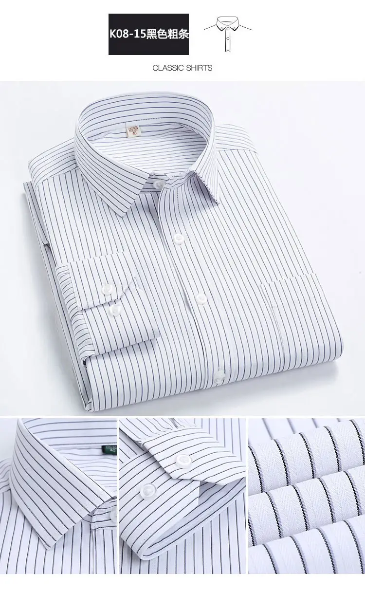 Men's Lavender Thin Striped Button Shirt 2021 — feature 13
