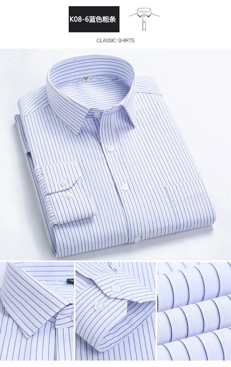 Men's Lavender Thin Striped Button Shirt 2021 — feature 14