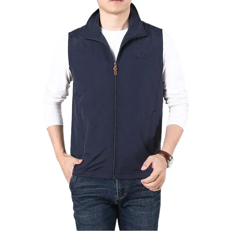 Men's Olive Waistcoat Vest 2023 Thin Medium