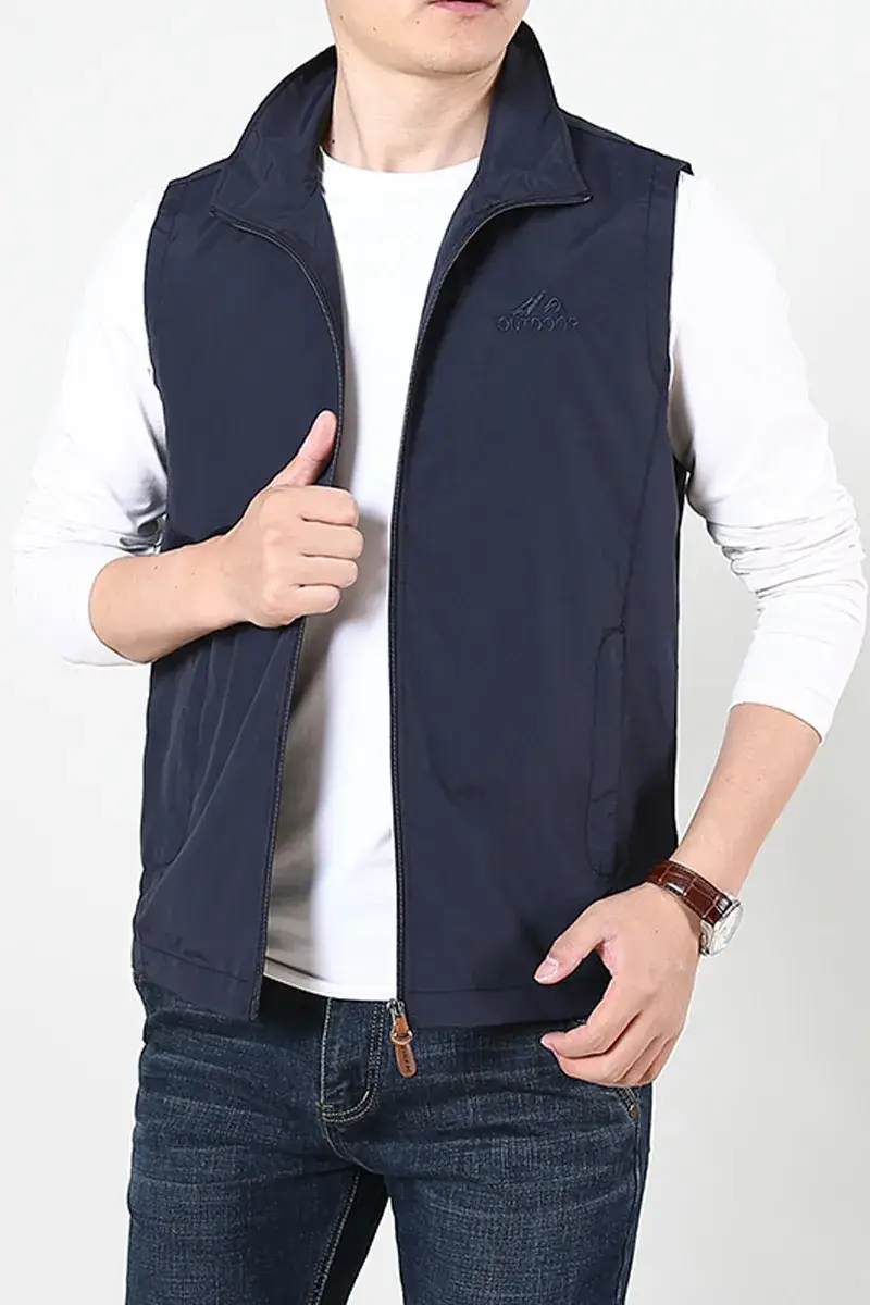 Men's Olive Waistcoat Vest 2023 Thin Medium - Image 5