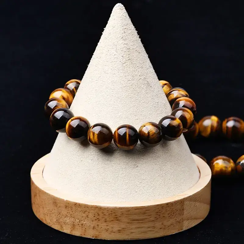 Jingyao Yellow Tiger Eye Stone Bracelet 6-16mm - Image 4