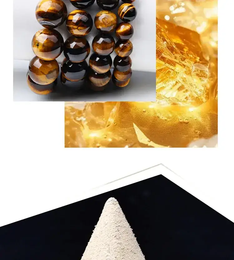 Jingyao Yellow Tiger Eye Stone Bracelet 6-16mm — feature 6