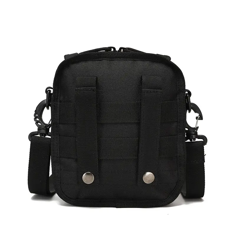 Black Tactical Shoulder Crossbody Bag with MOLLE - Image 10