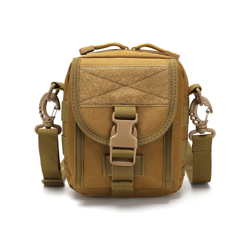 Black Tactical Shoulder Crossbody Bag with MOLLE - Image 2