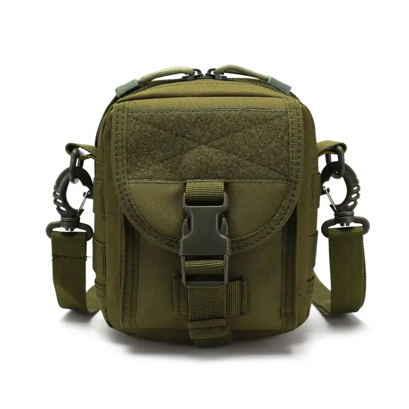 Black Tactical Shoulder Crossbody Bag with MOLLE - Image 3