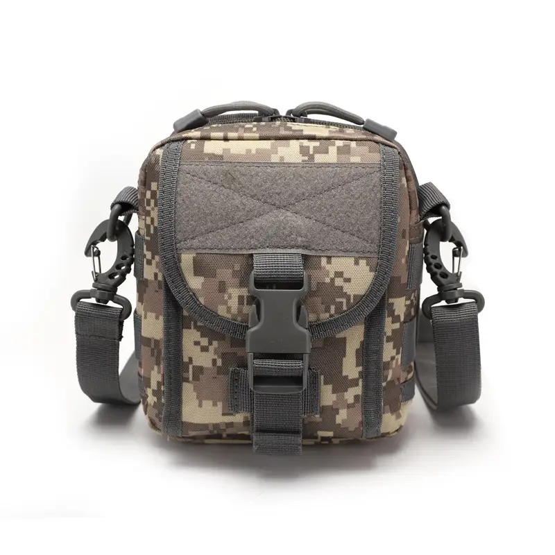 Black Tactical Shoulder Crossbody Bag with MOLLE - Image 4
