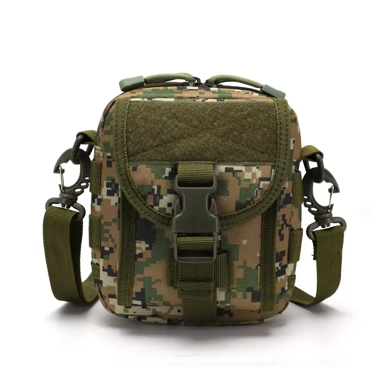 Black Tactical Shoulder Crossbody Bag with MOLLE - Image 5