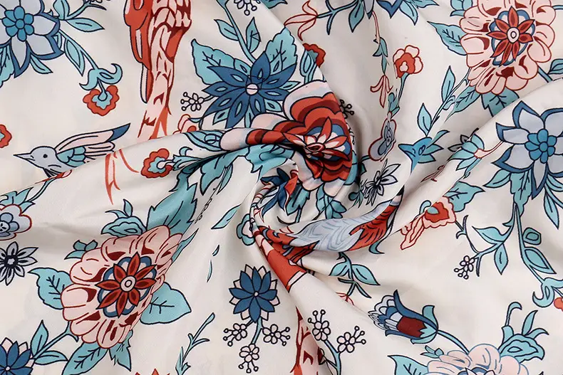 Women Printed Button Long Sleeve Shirt Blue Floral — feature 12