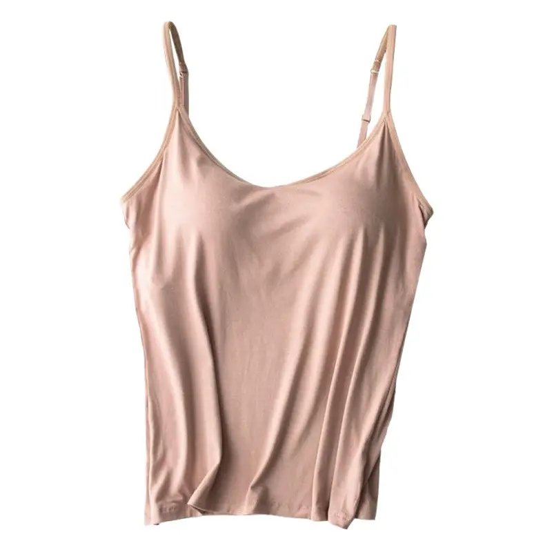 2024 New Sports Bra Padded Sling Women's Fitness Camisole Bra Exposed Navel Yoga Clothing Top Sexy