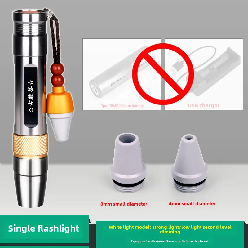 Jade Three Light Flashlight with 8mm & 4mm Grommets