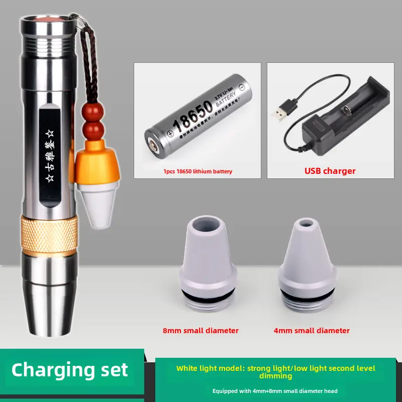 Jade Three Light Flashlight with 8mm & 4mm Grommets - Image 2