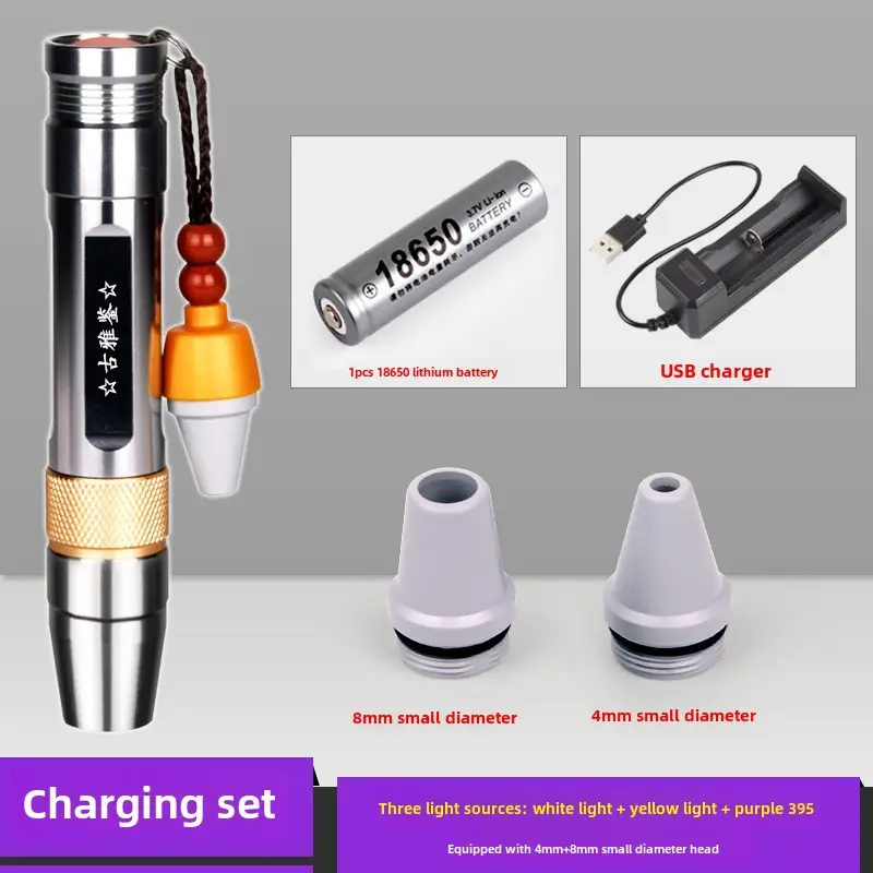 Jade Three Light Flashlight with 8mm & 4mm Grommets - Image 4