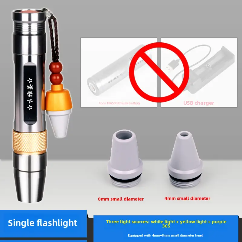 Jade Three Light Flashlight with 8mm & 4mm Grommets - Image 5