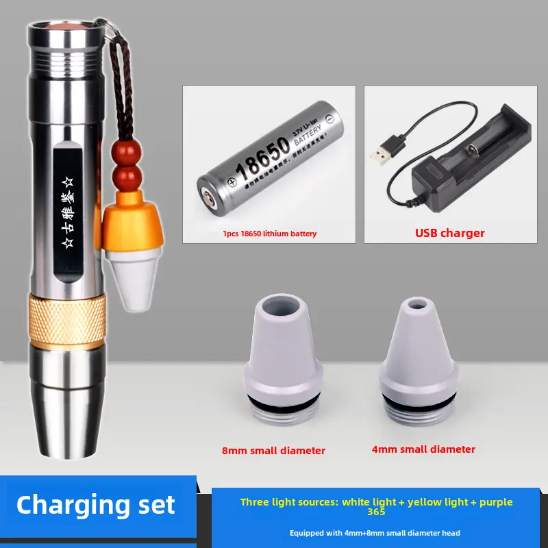 Jade Three Light Flashlight with 8mm & 4mm Grommets - Image 6