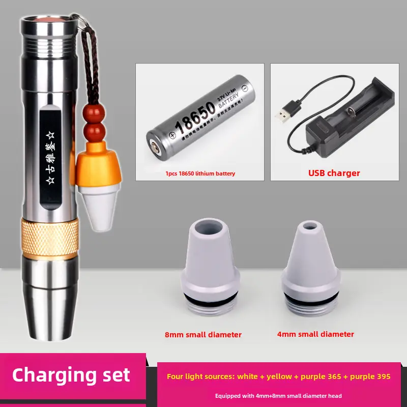 Jade Three Light Flashlight with 8mm & 4mm Grommets - Image 8