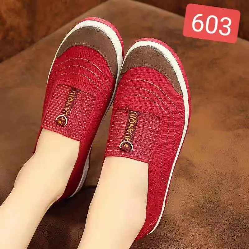 Old Beijing Cloth Shoes, Breathable, Low-Top, Non-Slip, Durable, Casual Shoes for Middle-Aged and Elderly Mothers, Versatile, Flat-Soled, Comfortable - Image 2