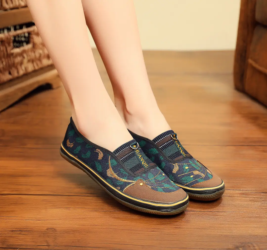 Old Beijing Cloth Shoes, Breathable, Low-Top, Non-Slip, Durable, Casual Shoes for Middle-Aged and Elderly Mothers, Versatile, Flat-Soled, Comfortable - Image 5