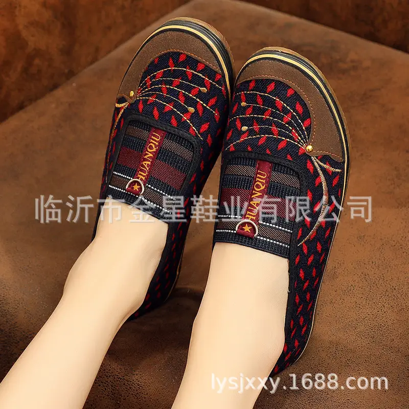 Old Beijing Cloth Shoes, Breathable, Low-Top, Non-Slip, Durable, Casual Shoes for Middle-Aged and Elderly Mothers, Versatile, Flat-Soled, Comfortable - Image 6