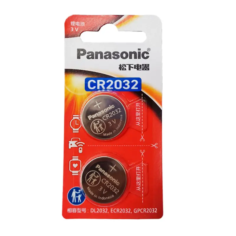 Original Panasonic Cr2032 2025 2016 Hardcover Single Card Car Key Button Battery 3V Lithium Battery