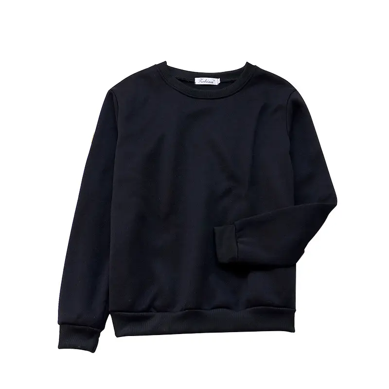 Red Solid Loose Korean Style Women's Sweatshirt