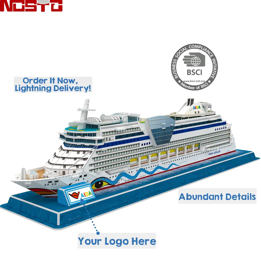3D Luxury Cruise Ship Puzzle Toy for Kids - Image 3