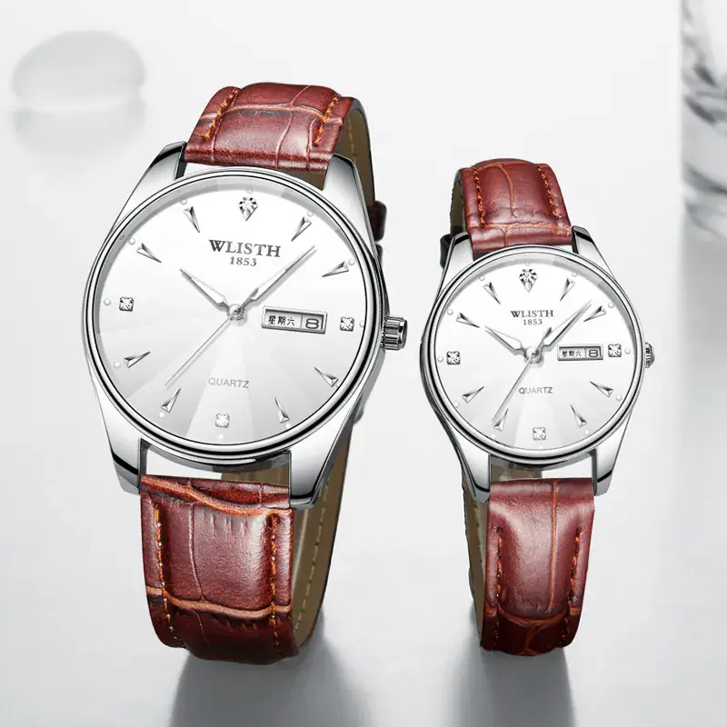 Luminous Steel Band Men's Quartz Couple Watch
