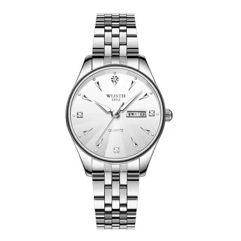 Luminous Steel Band Men's Quartz Couple Watch