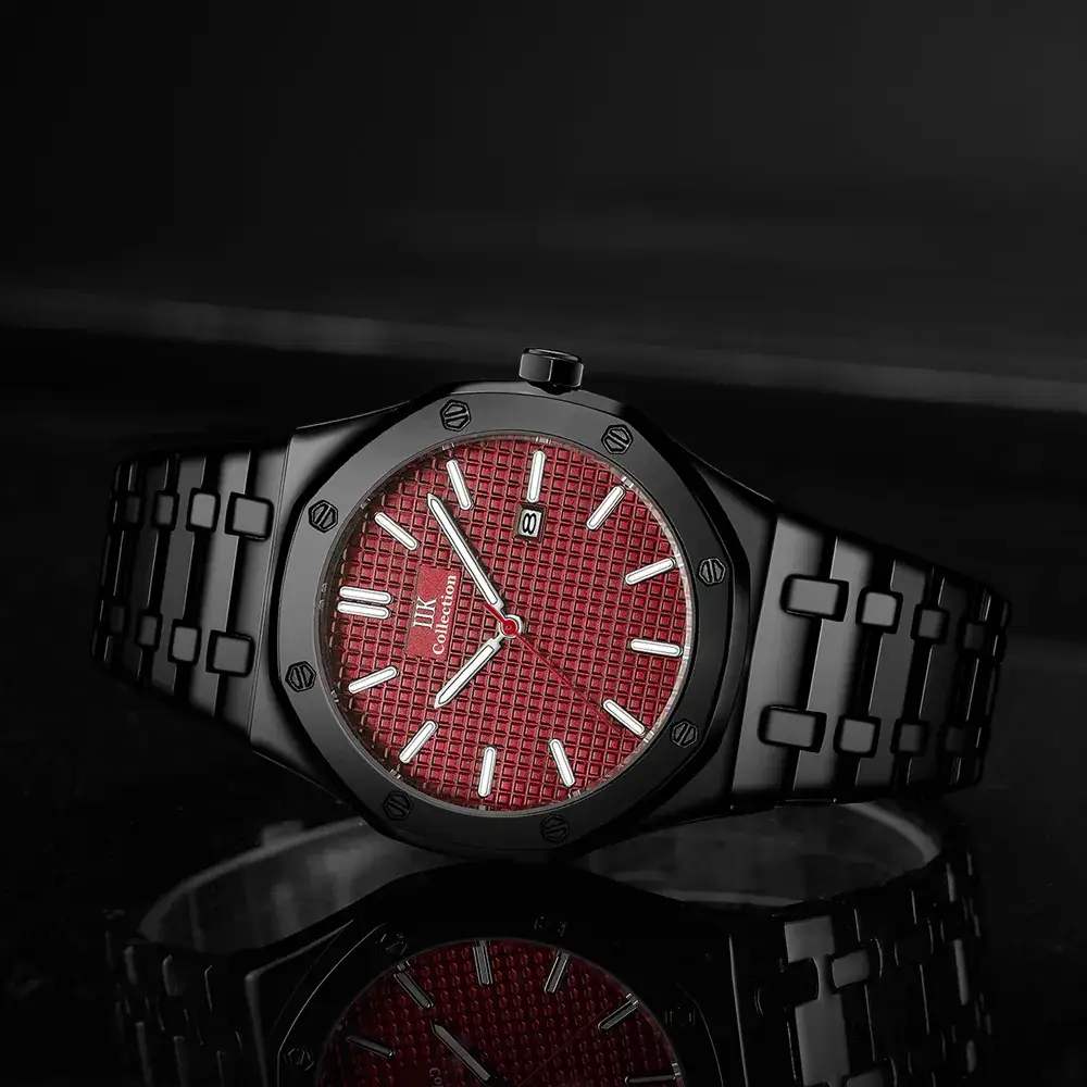 Stainless Steel Men's Watch Blue Dial Quartz Calendar - Image 18