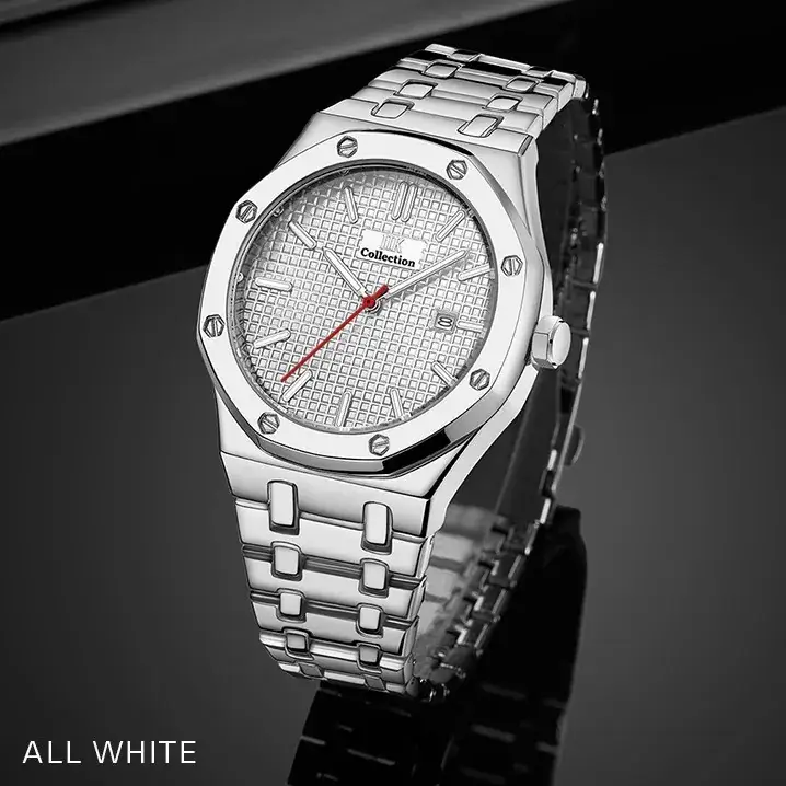 Stainless Steel Men's Watch Blue Dial Quartz Calendar - Image 20