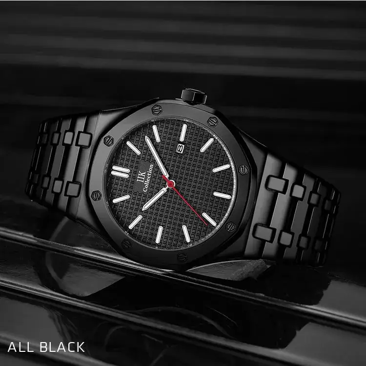 Stainless Steel Men's Watch Blue Dial Quartz Calendar - Image 21