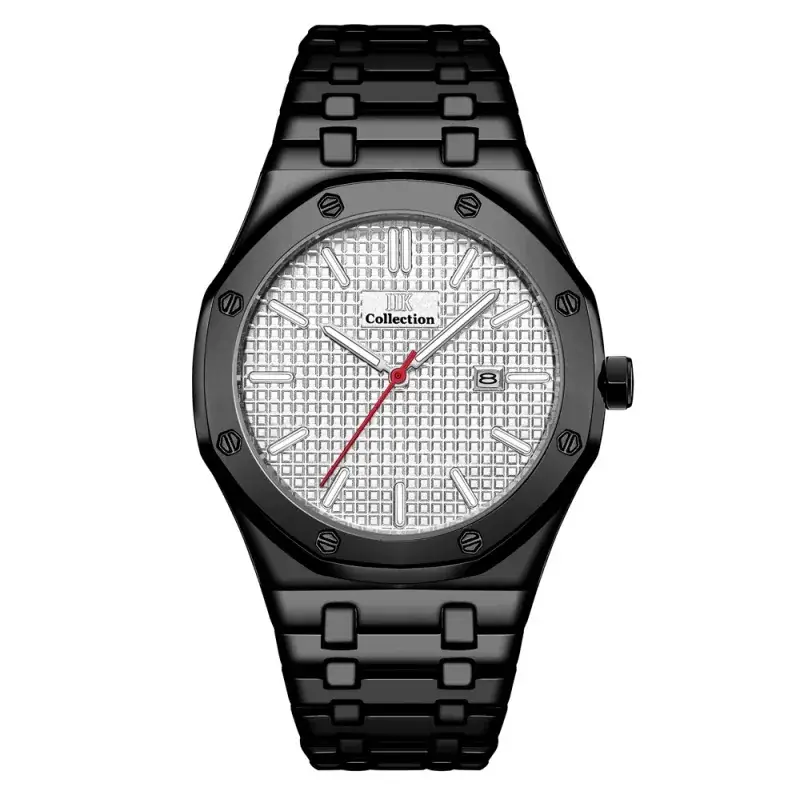 Stainless Steel Men's Watch Blue Dial Quartz Calendar - Image 15