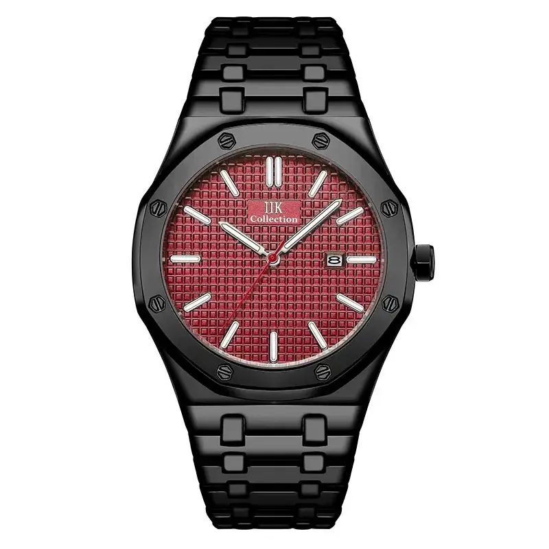 Stainless Steel Men's Watch Blue Dial Quartz Calendar - Image 2