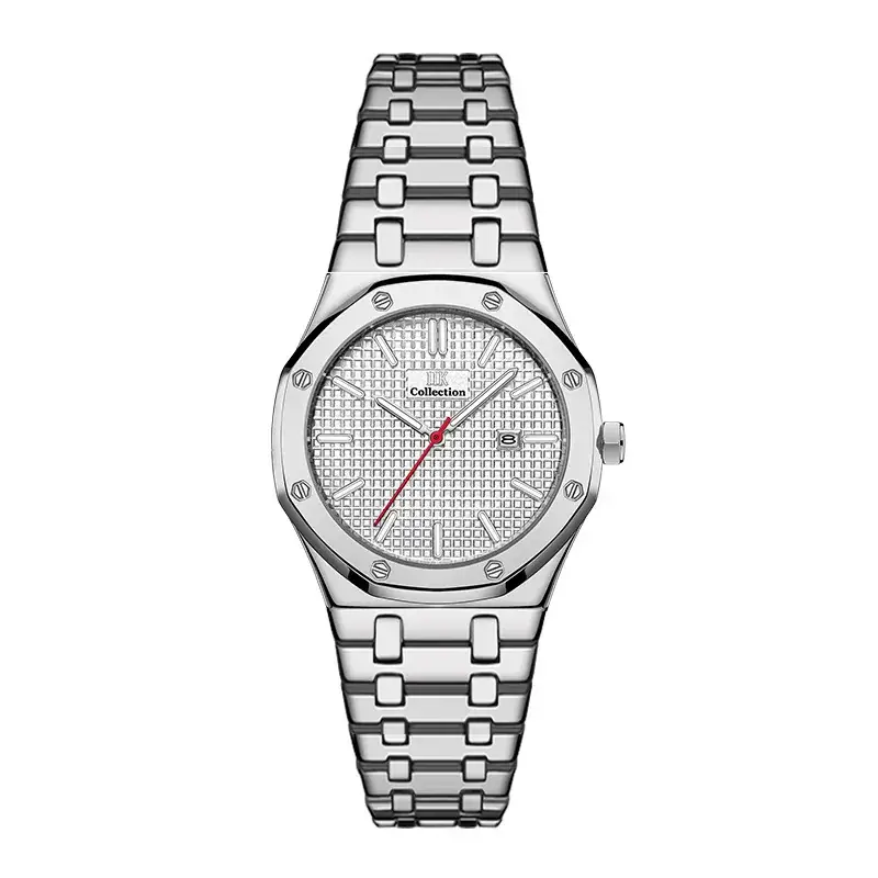 Stainless Steel Men's Watch Blue Dial Quartz Calendar - Image 5
