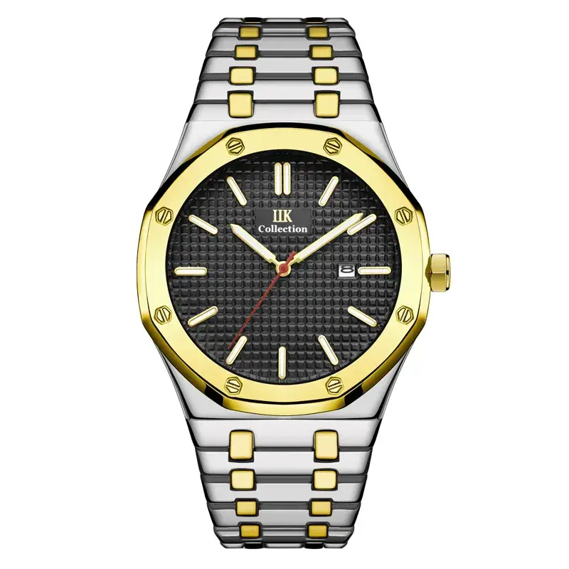 Stainless Steel Men's Watch Blue Dial Quartz Calendar - Image 9