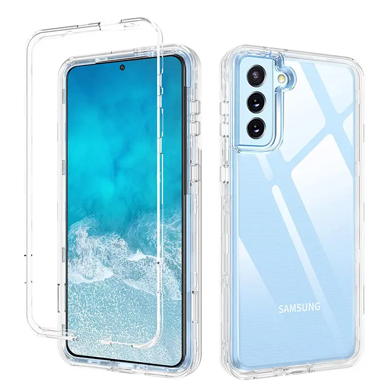 Transparent 3-in-1 Phone Case for Samsung S26 S25 S23 S22 S21 S24 Ultra — feature 6